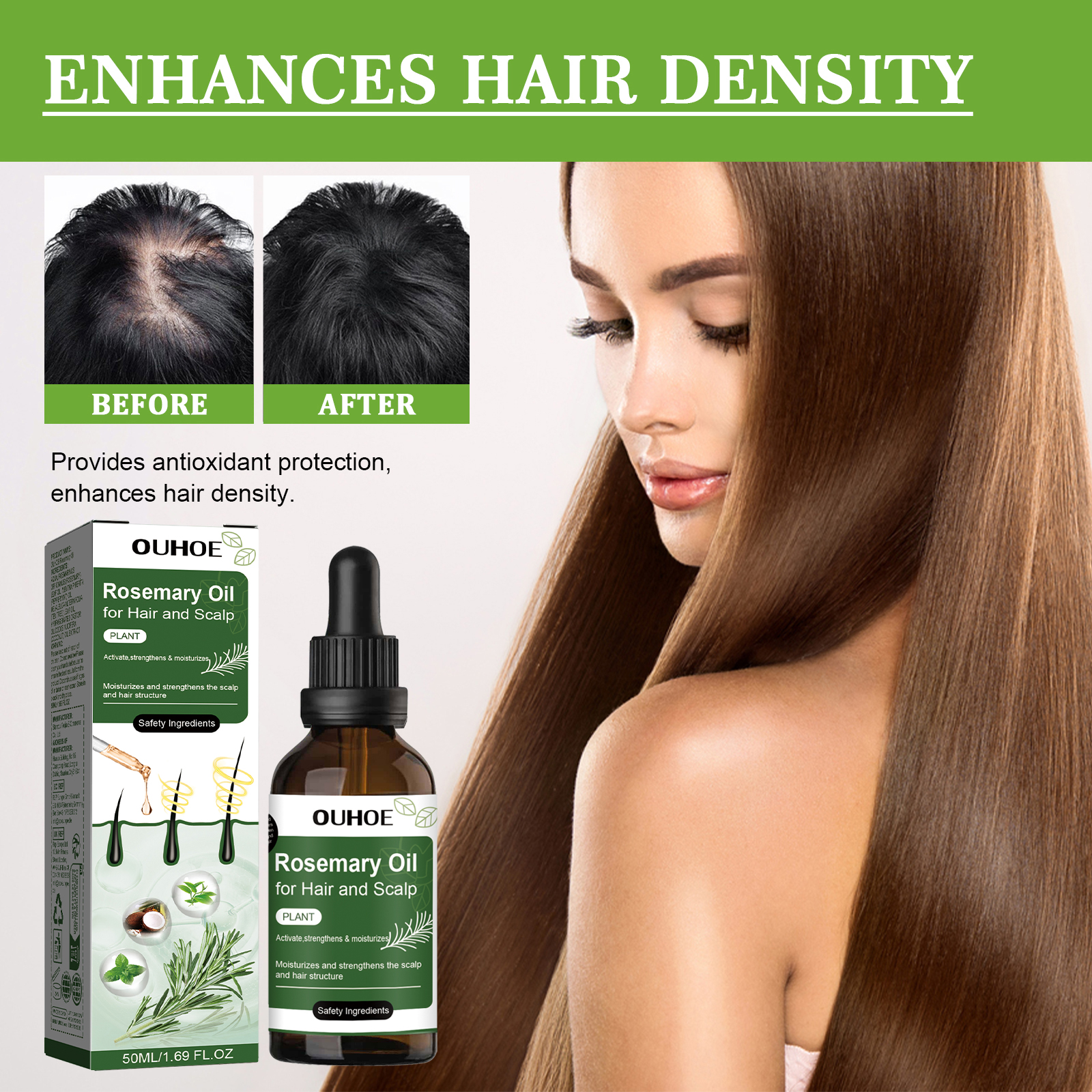 Rosemary Hair Oil - Rosemary Anti Hair Loss Oil Nourishing