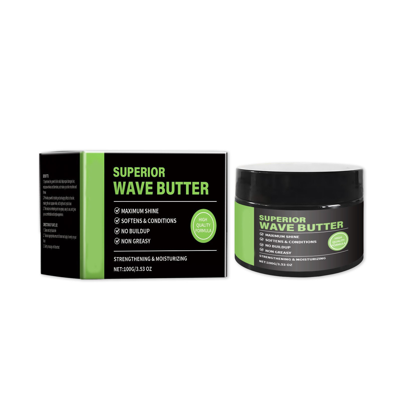 Hair Care For Wavy Hair - Wave Grease For Men Maximum Shine