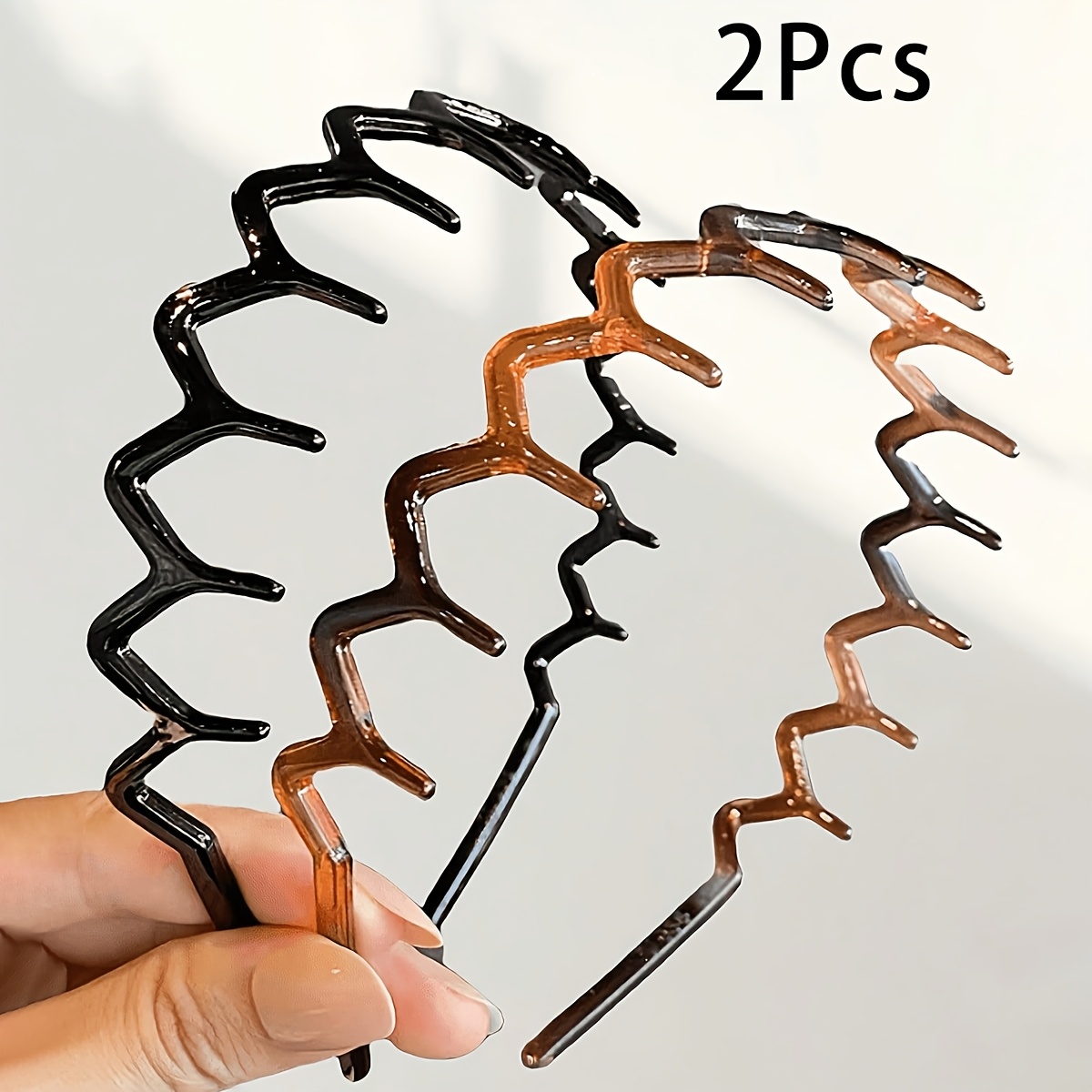 Hair Care Wavy Hair - 2Pcs Wavy Tooth Hair Bands for