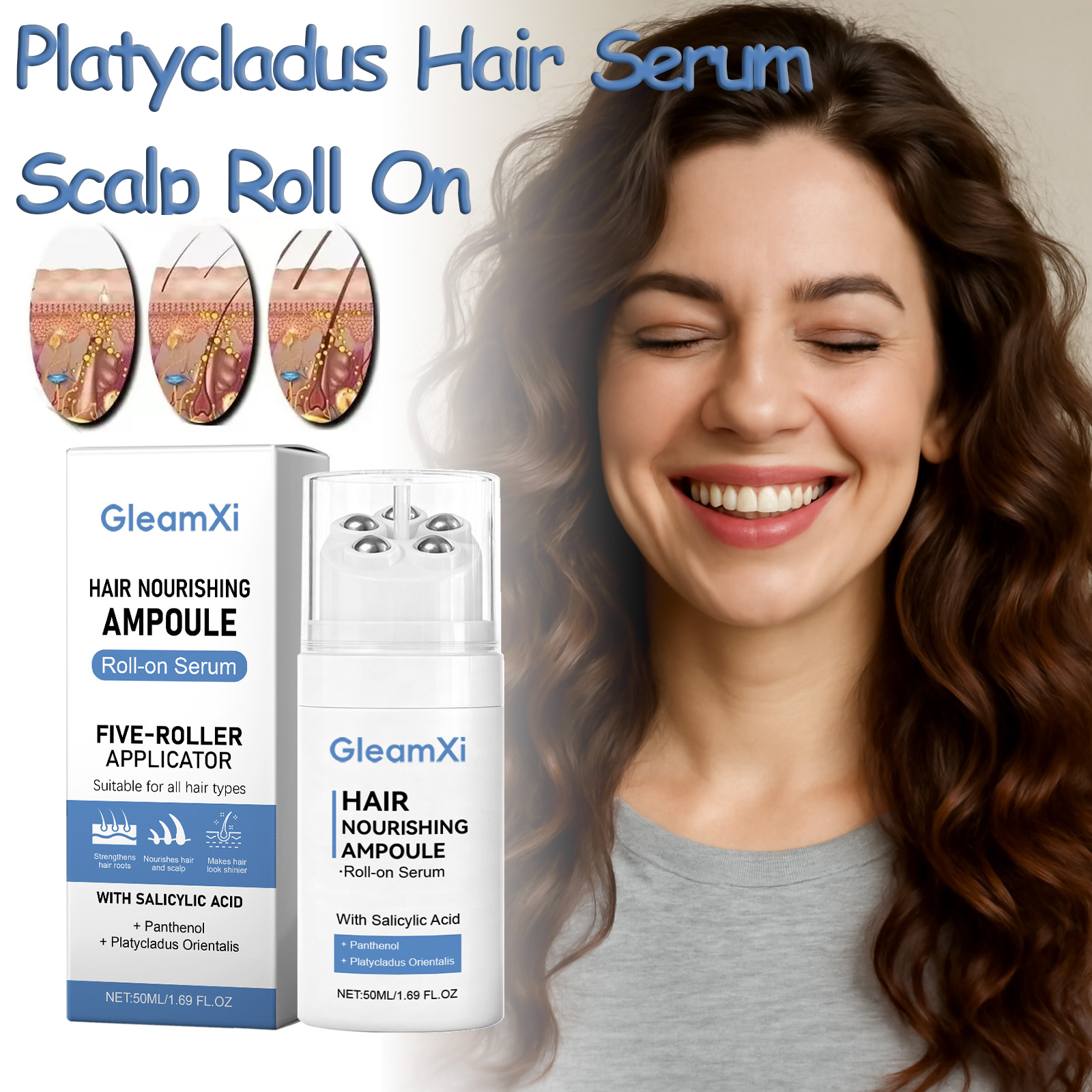 Hair Care Natur - Platycladus Hair Nourishing Serum Roll-on Increase