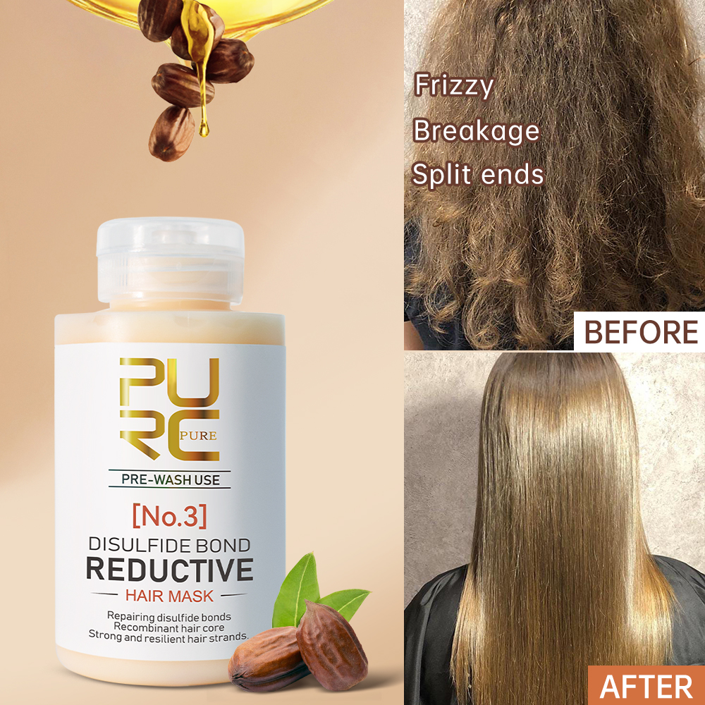 Hair Care With Aloe Vera - PURC Keratin Hair Mask Disulfide Bond