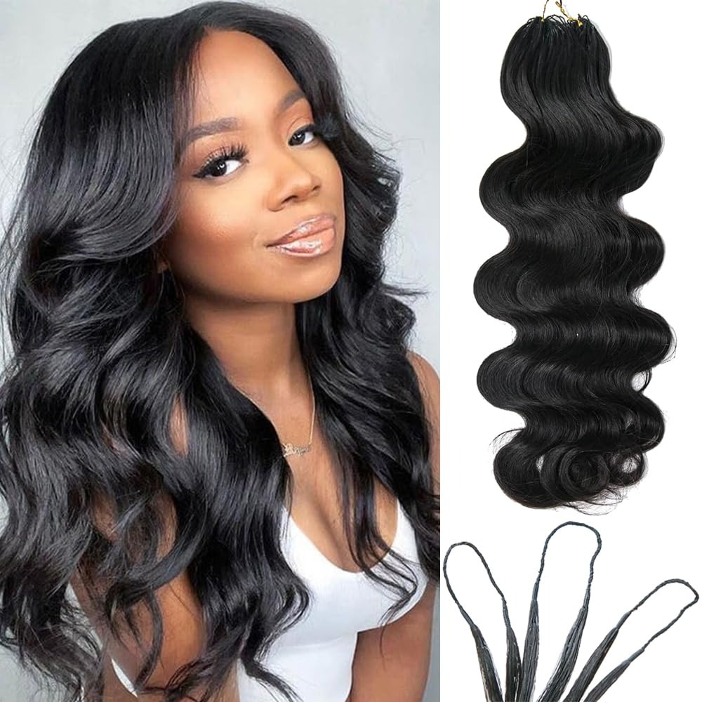 Hair Care Wavy Hair - Body Wave Pre Separated Feather Crochet