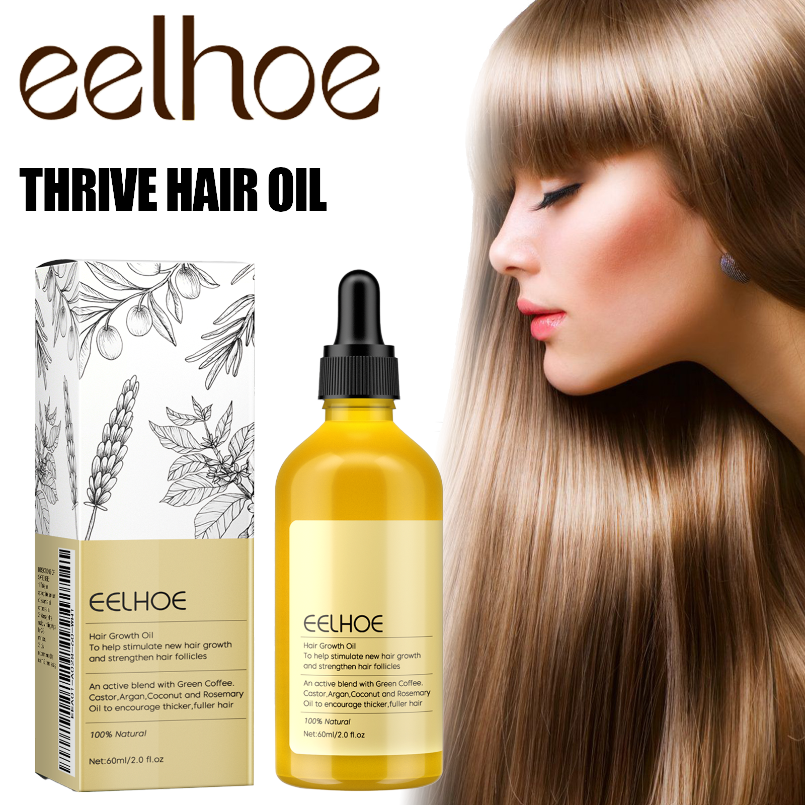 Hair Care For Hair Loss - Rosemary Hair Growth Oil 60ml Anti