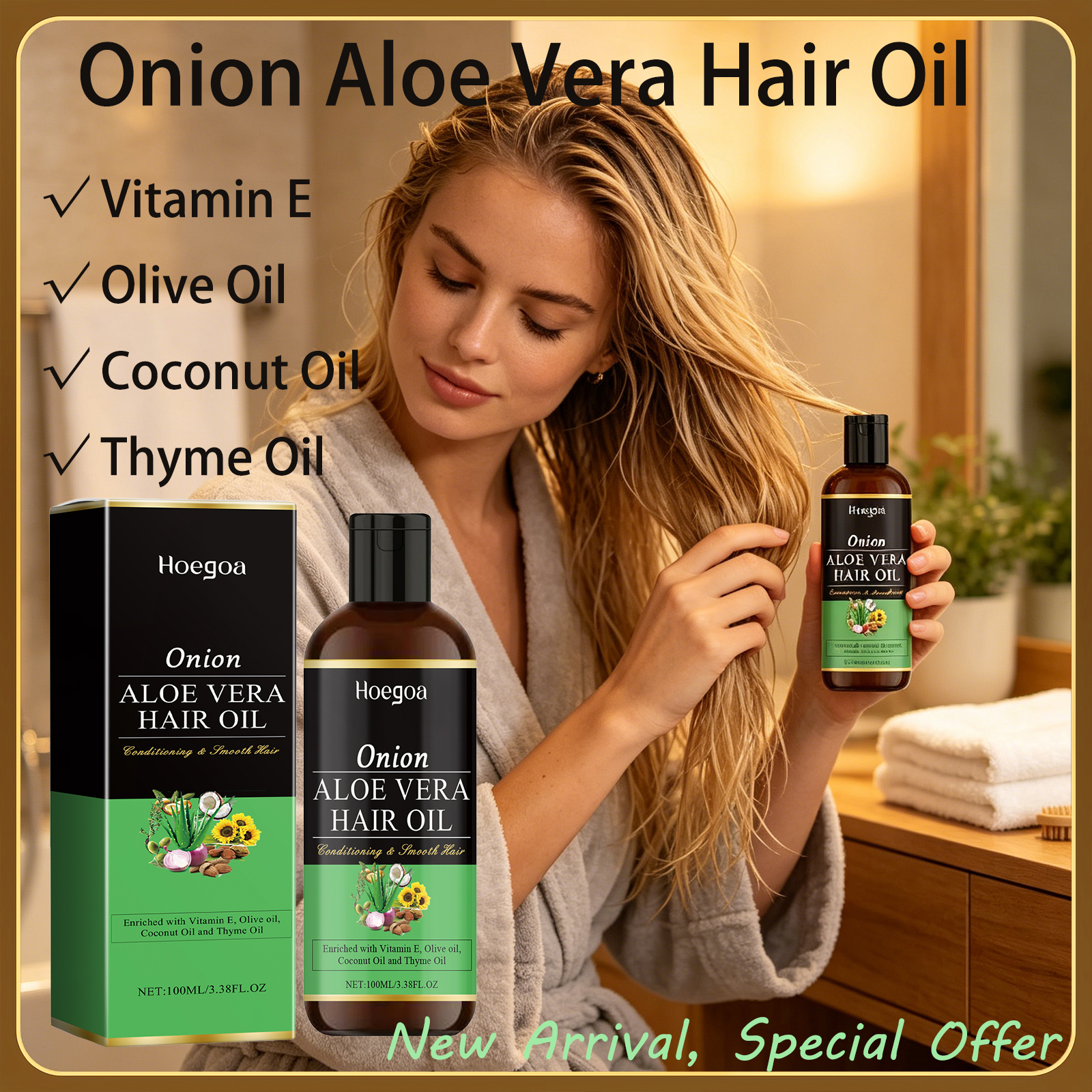 HOEGOA 100mL Onion Aloe Vera H – Hair Care With Aloe Vera Bewertung und Preis