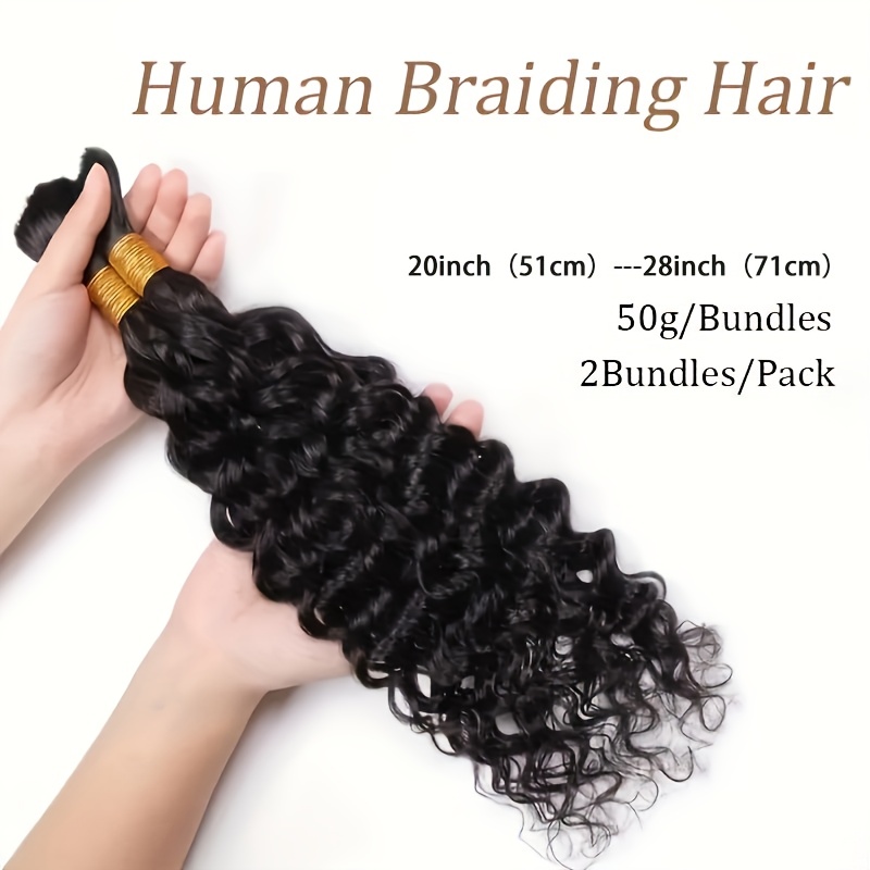 Deep Wave Bulk Hair for Braidi – Hair Care Wavy Hair Bewertung und Preis