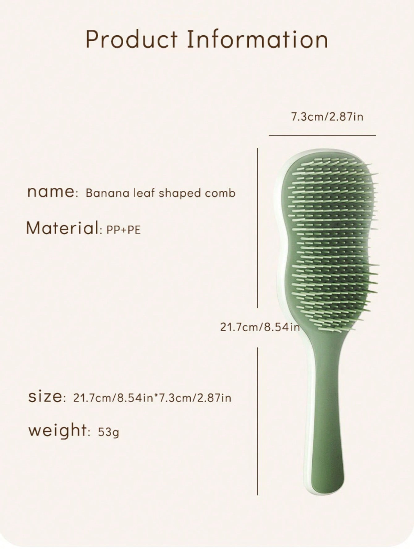 1pc Natural Smooth Hair Brush, – Hair Care Or Haircare Bewertung und Preis