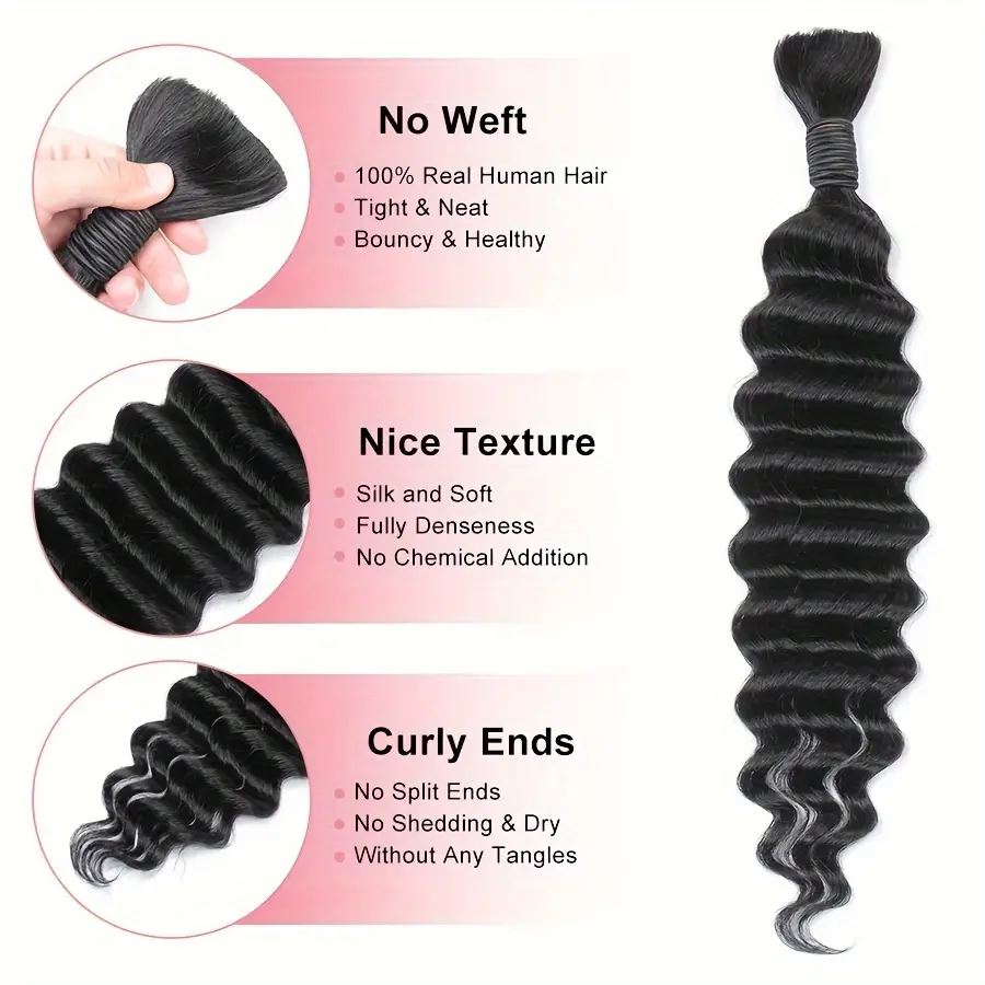 Human Braiding Hair Deep Wave  – Hair Care For Wavy Hair Bewertung und Preis