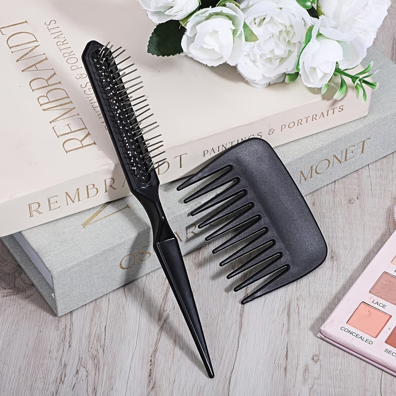2pcs Small Wide Tooth Comb Set – Hair Care Wavy Hair Bewertung und Preis