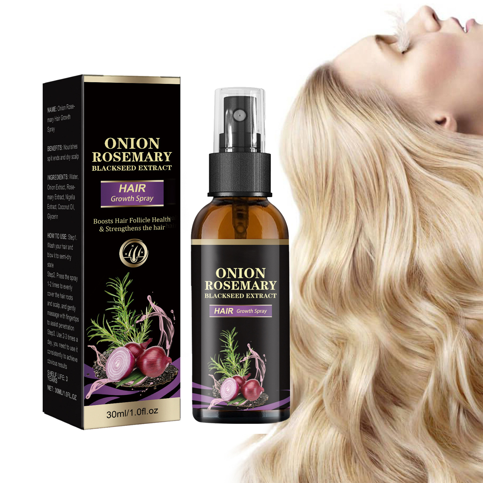 30ml Hair Growth Spray Onion R – Rosemary Hair Oil Bewertung und Preis
