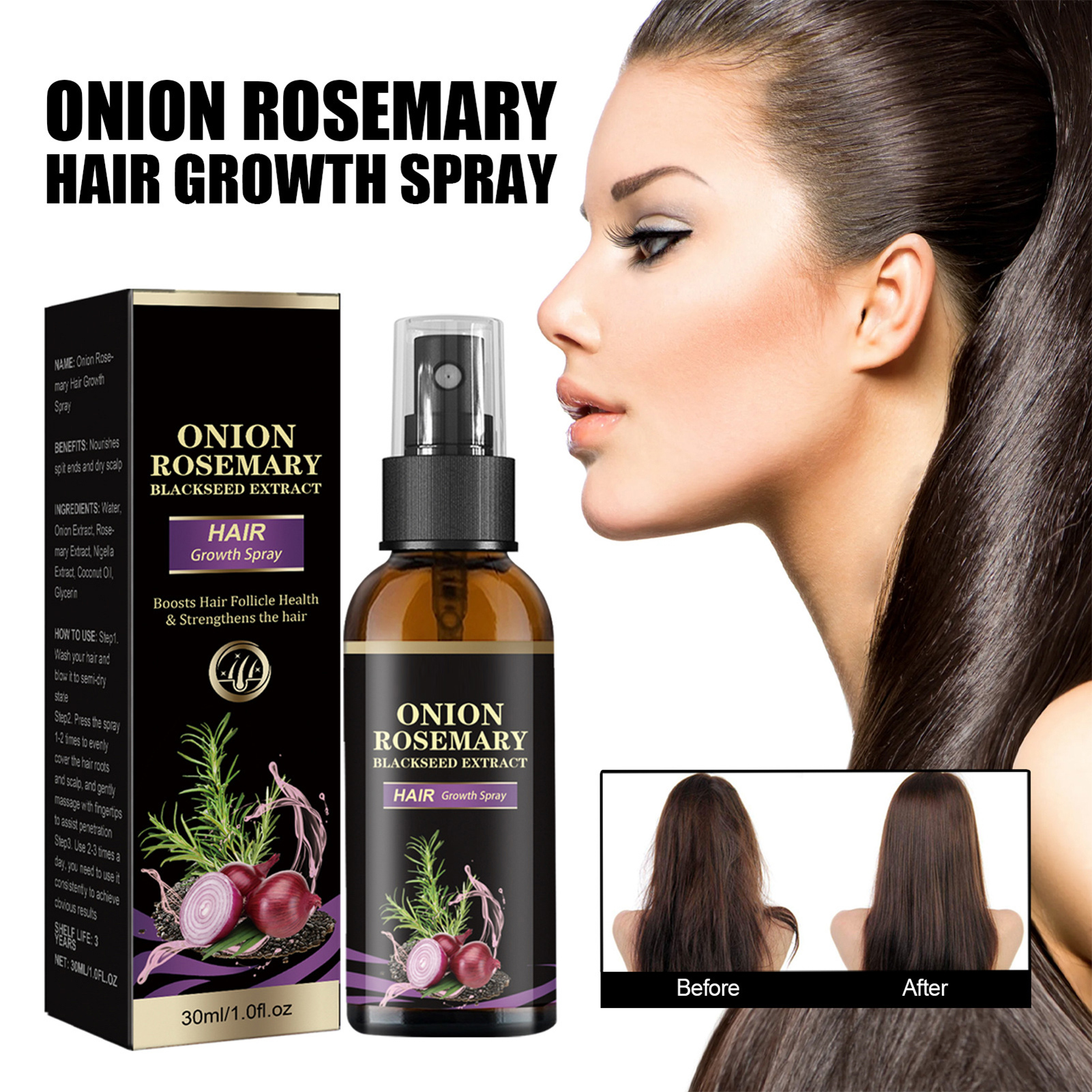 30ml Hair Growth Spray Onion R – Rosemary Hair Oil Bewertung und Preis