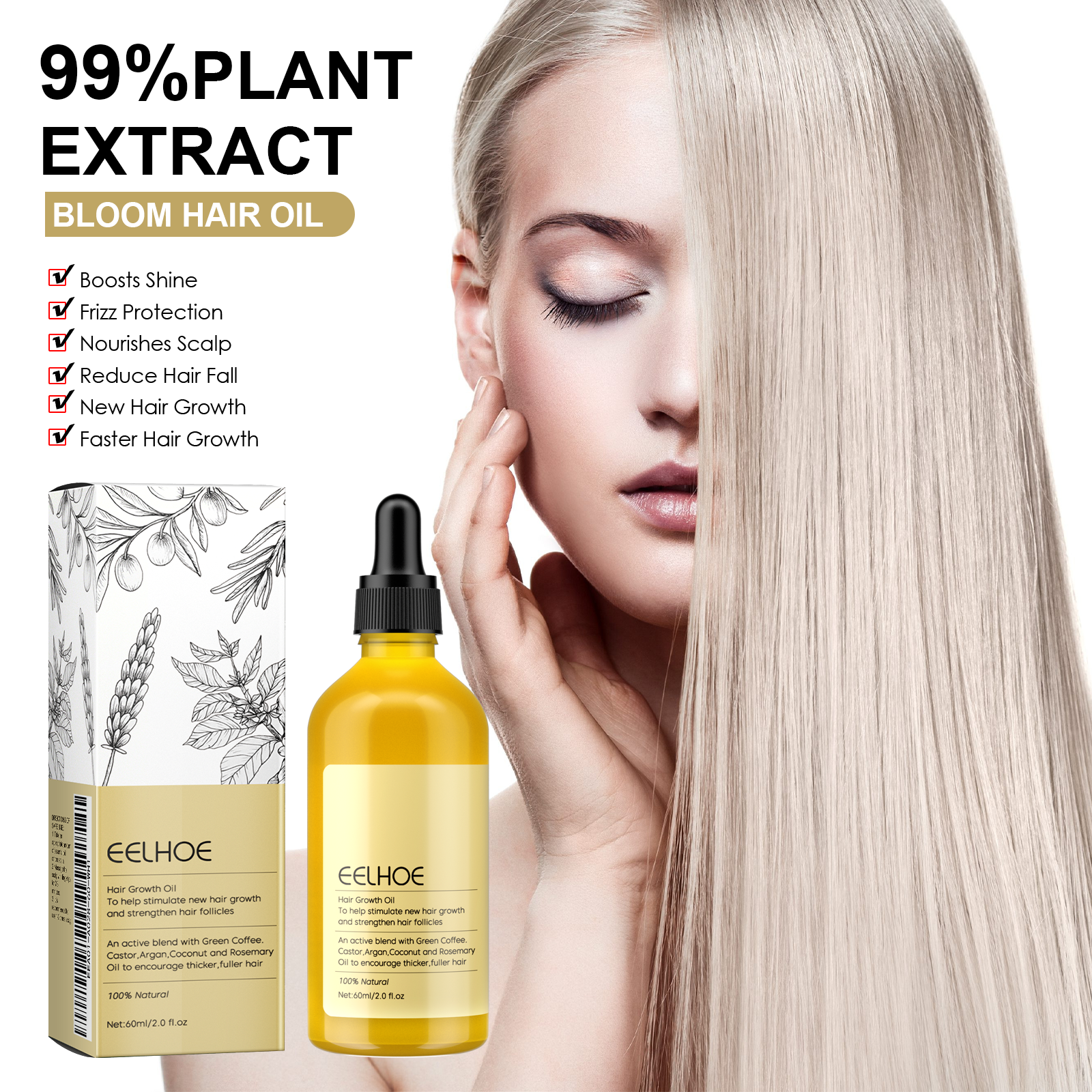 Rosemary Hair Growth Oil 60ml  – Hair Care For Hair Loss Bewertung und Preis