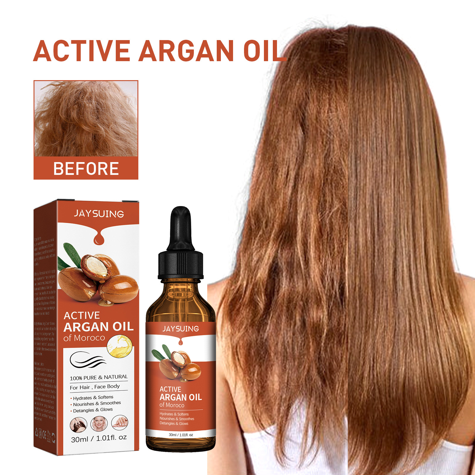 Argan Oil for Hair Treatment S – Hair Care Natur Bewertung und Preis