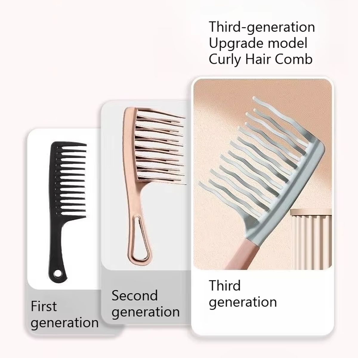 1pc Double Row Wavy Tooth Curl – Hair Care Wavy Hair Bewertung und Preis