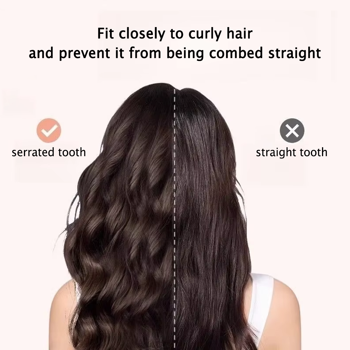 1pc Double Row Wavy Tooth Curl – Hair Care Wavy Hair Bewertung und Preis