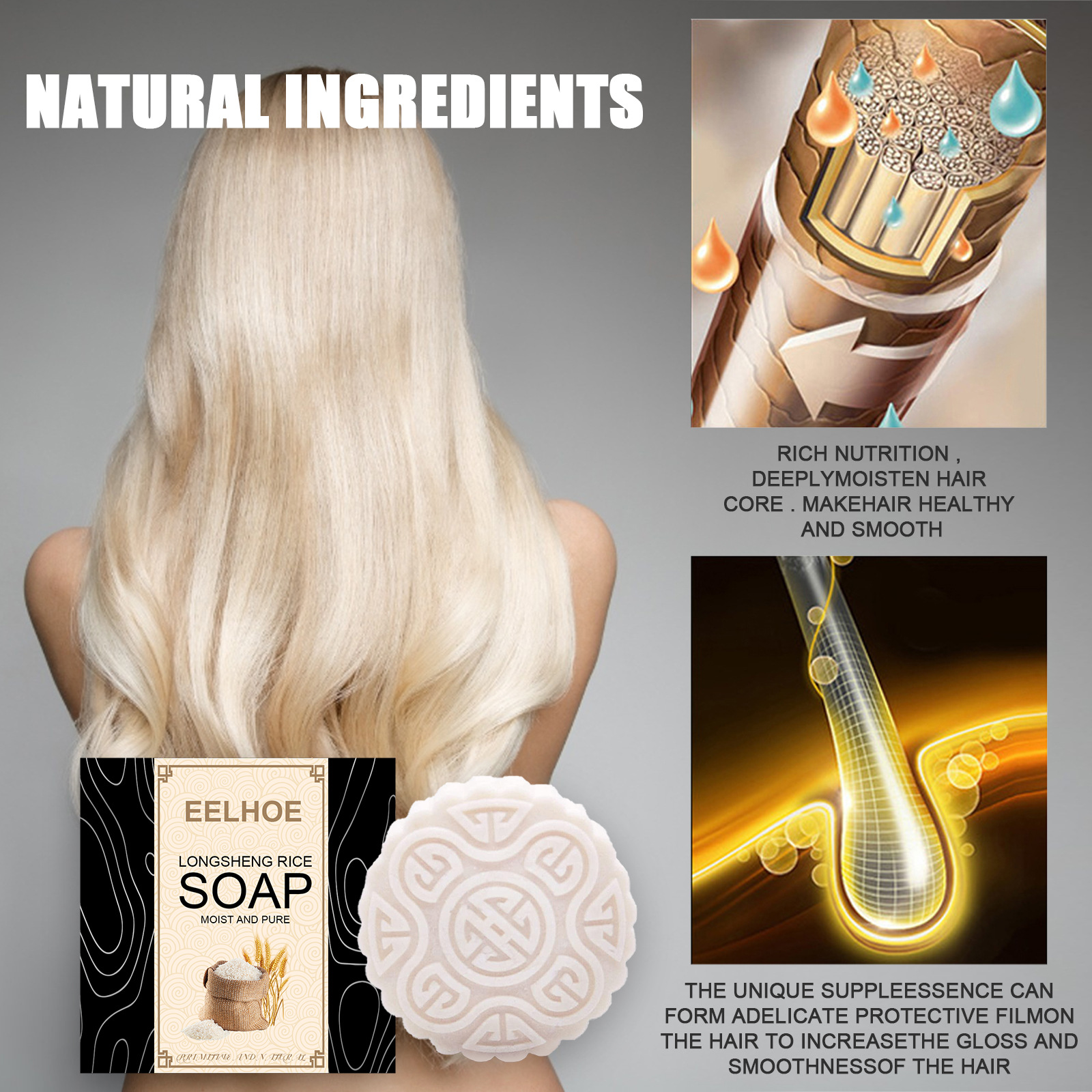 EELHOE Rice Soap Shampoo Handc – Hair Care Wavy Hair Bewertung und Preis